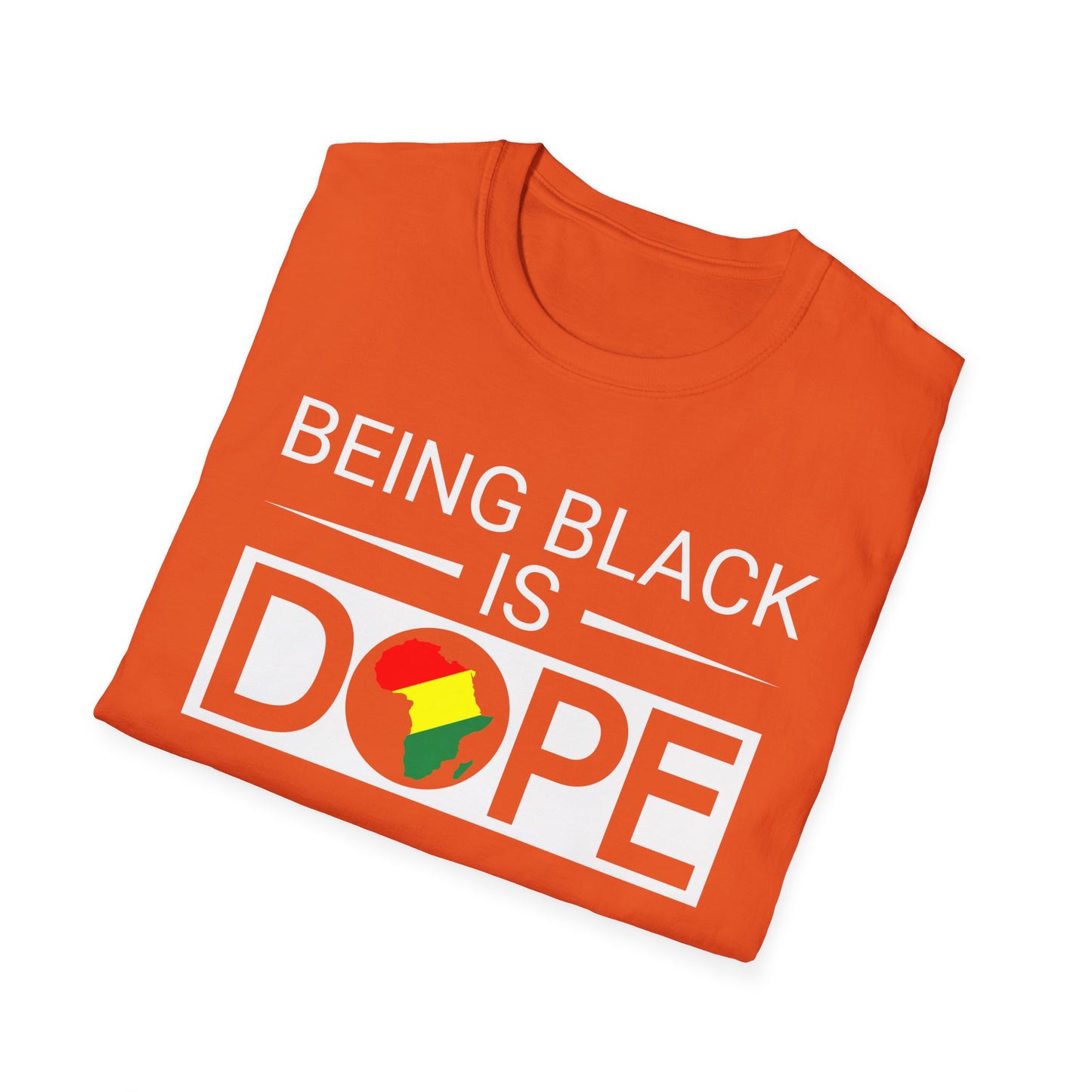 Being Black Is Dope Unisex Softstyle T-Shirt