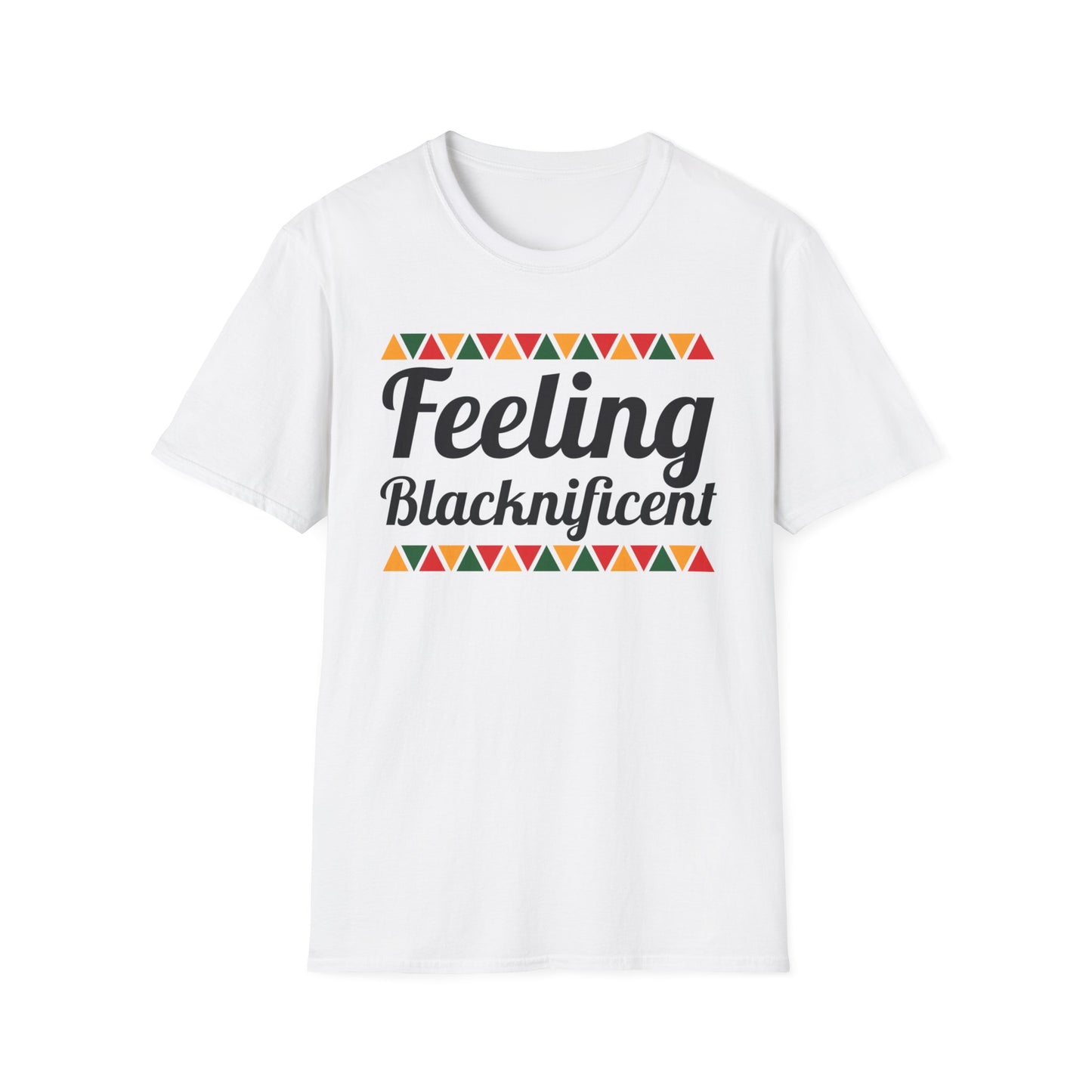 Feeling Blacknificent Afro Unisex Softstyle T-Shirt