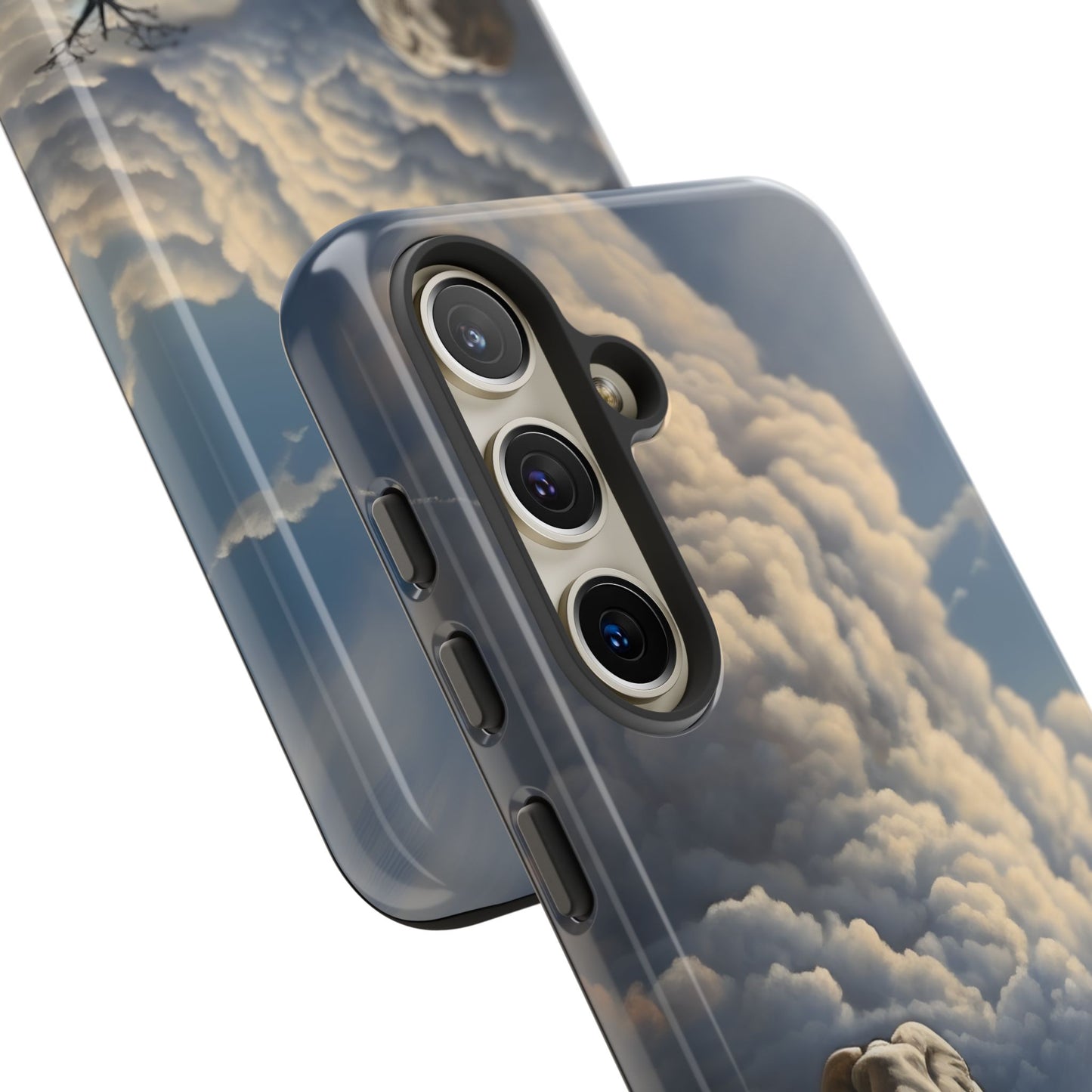 Elephant on Old Road Phone Case – Majestic Wildlife Art with Dramatic Cloud, Nature-Inspired Protective Cover