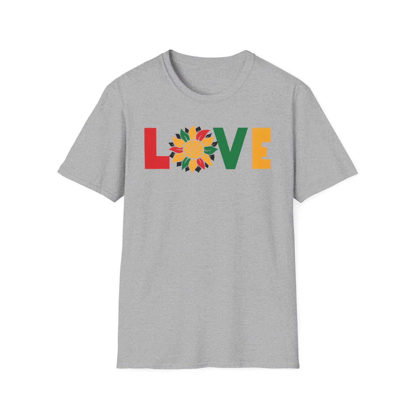 LOVE Black Unisex Softstyle T-Shirt