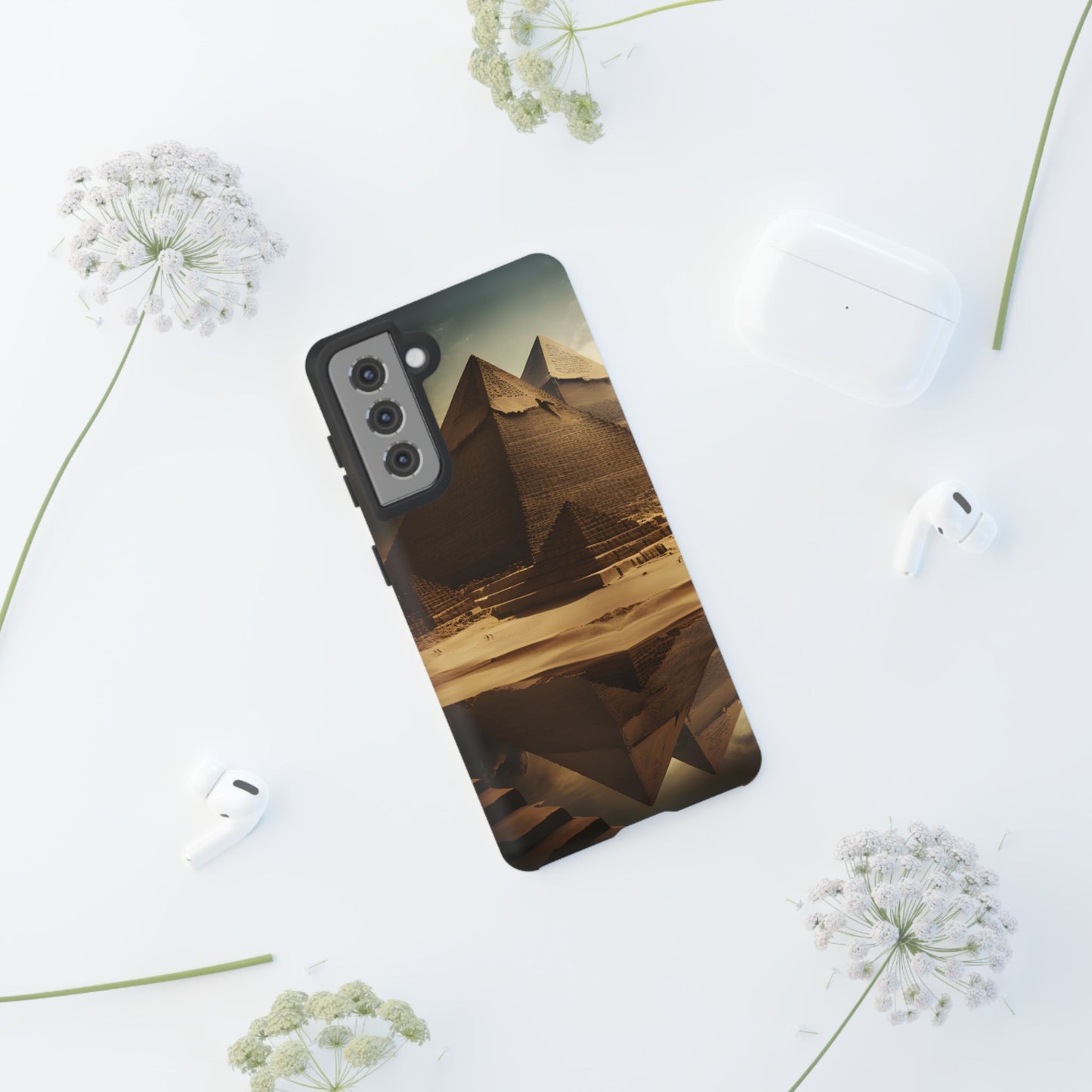 Pyramid Phone Case – Ancient Egypt Inspired Design, Desert Landscape Art, Stylish Protective Cover