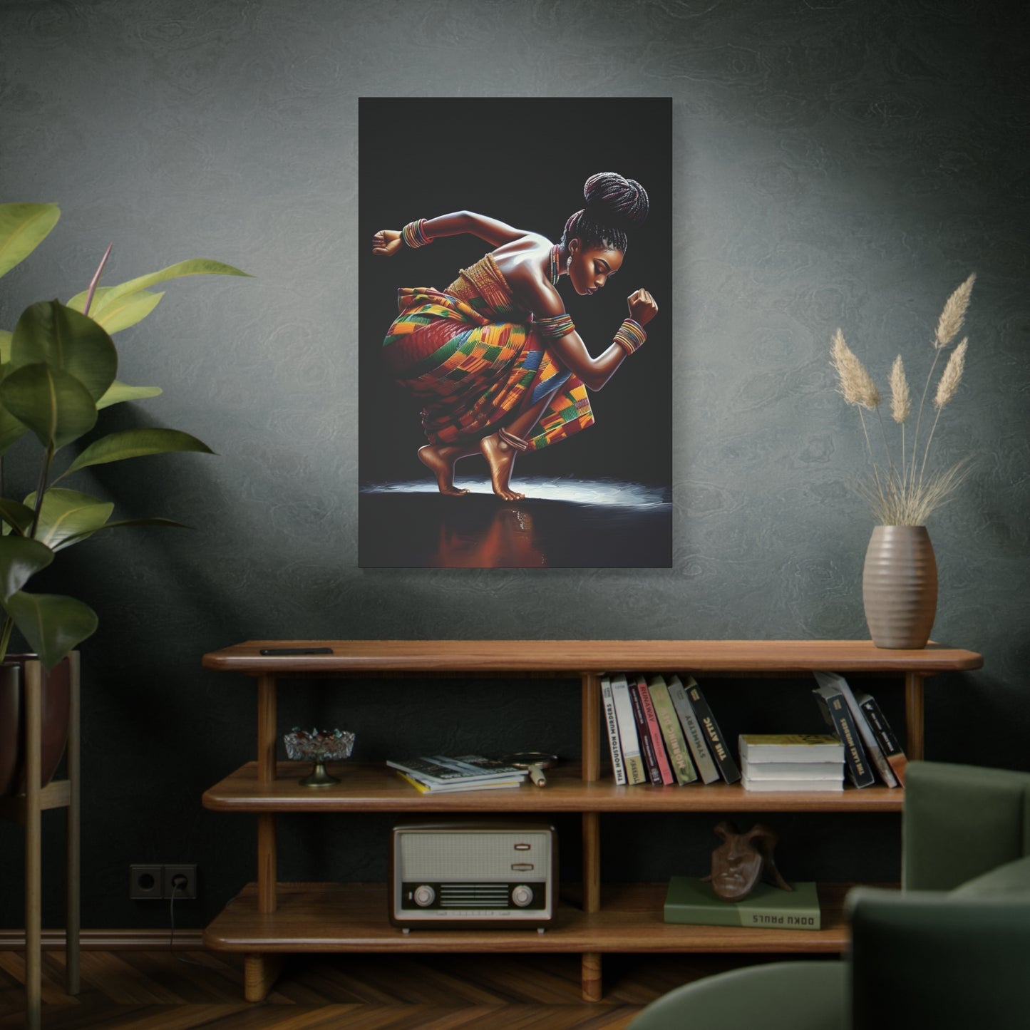 Bold African Dance Canvas Print, Art for Home Decor, Wall Art, Cultural Gift, Living Room Decor, Inspirational Artwork