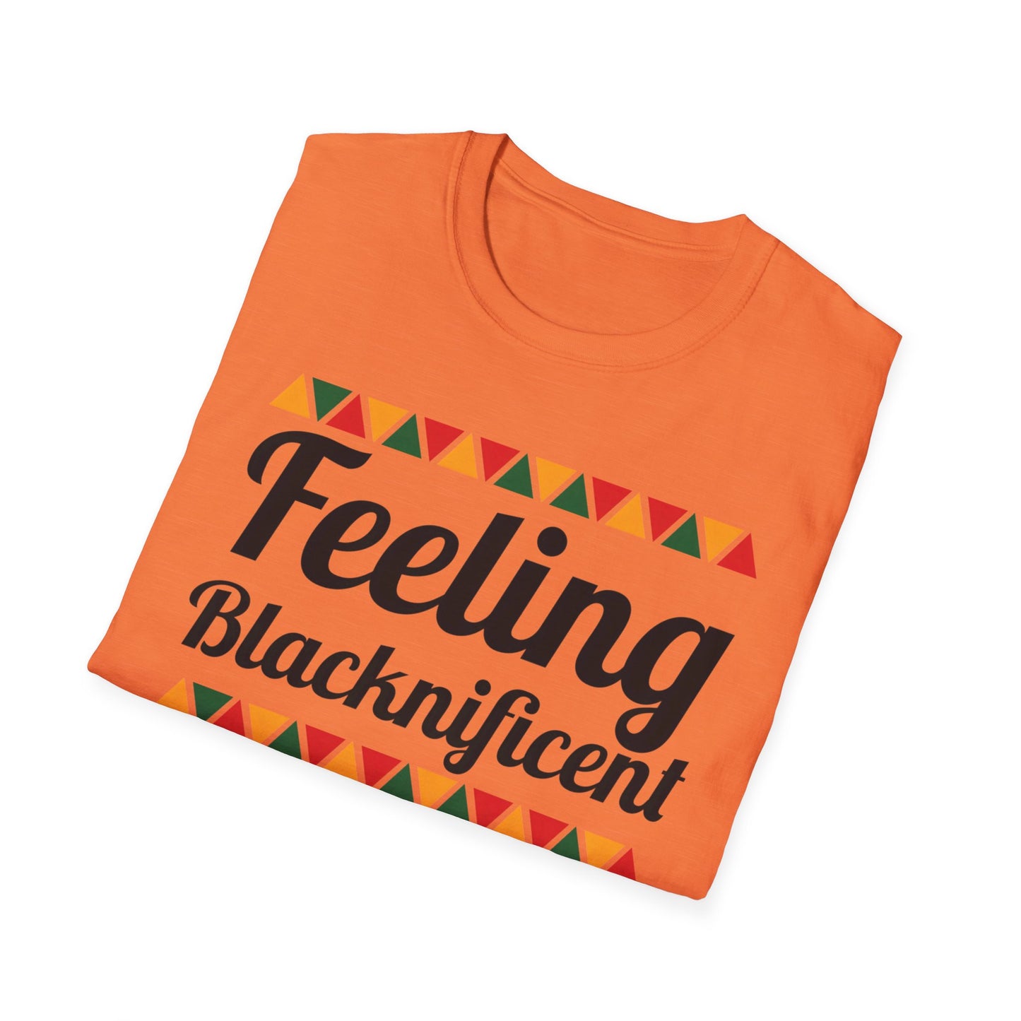 Feeling Blacknificent Afro Unisex Softstyle T-Shirt