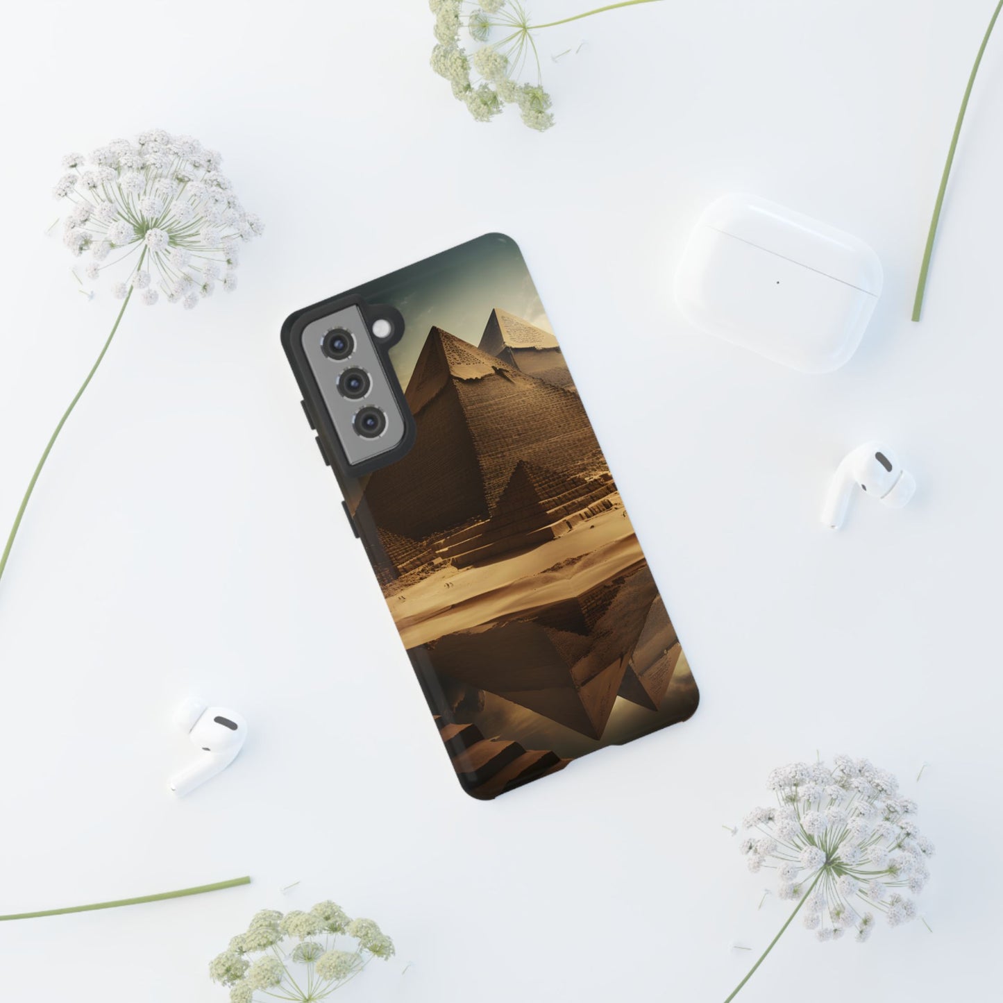 Pyramid Phone Case – Ancient Egypt Inspired Design, Desert Landscape Art, Stylish Protective Cover