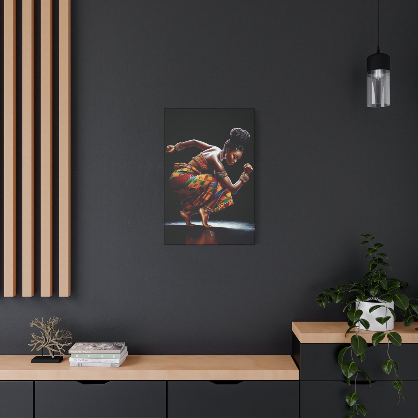 Bold African Dance Canvas Print, Art for Home Decor, Wall Art, Cultural Gift, Living Room Decor, Inspirational Artwork
