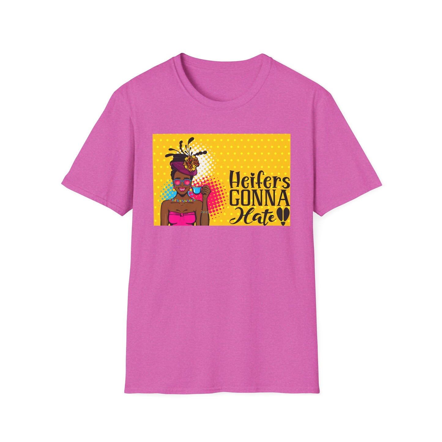 Mama's Heifers Gonna Hate  Afro Unisex Softstyle T-Shirt