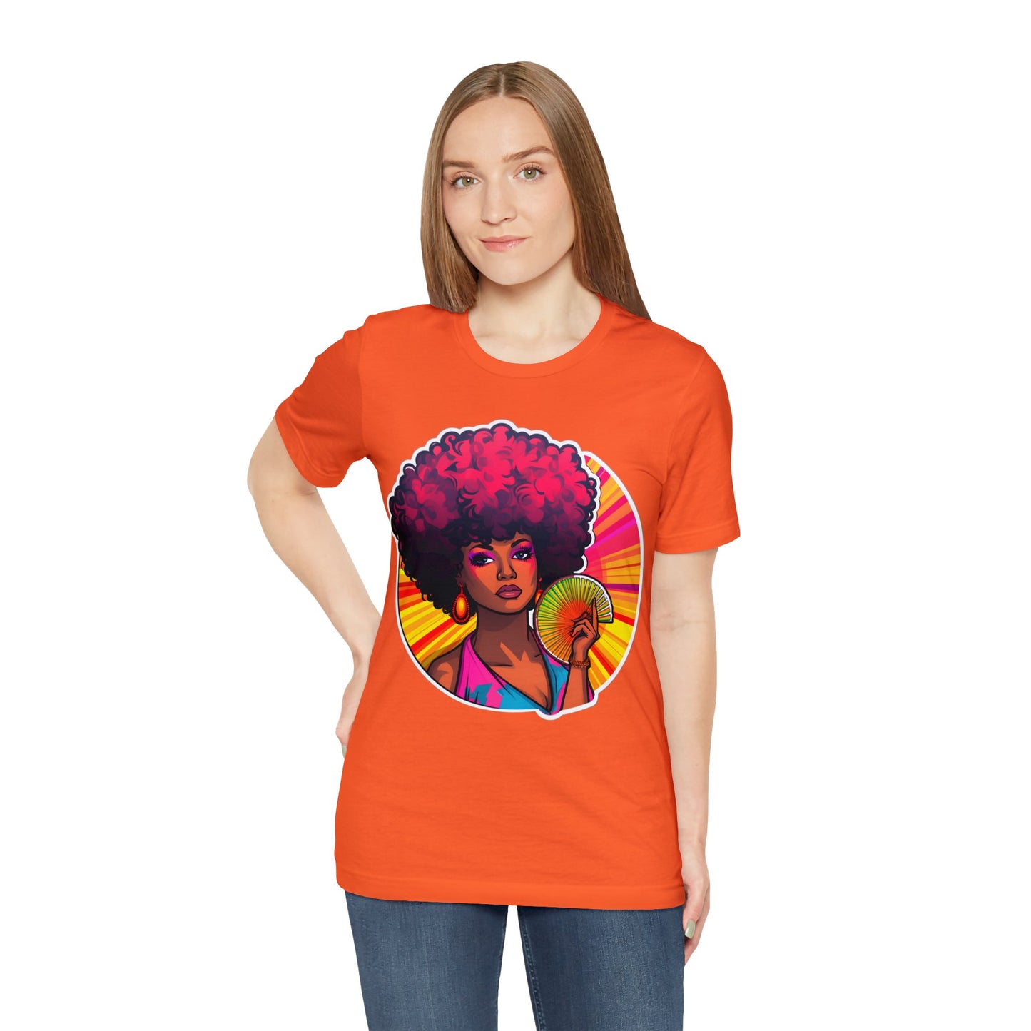 Retro Afro Short Sleeve T-Shirt