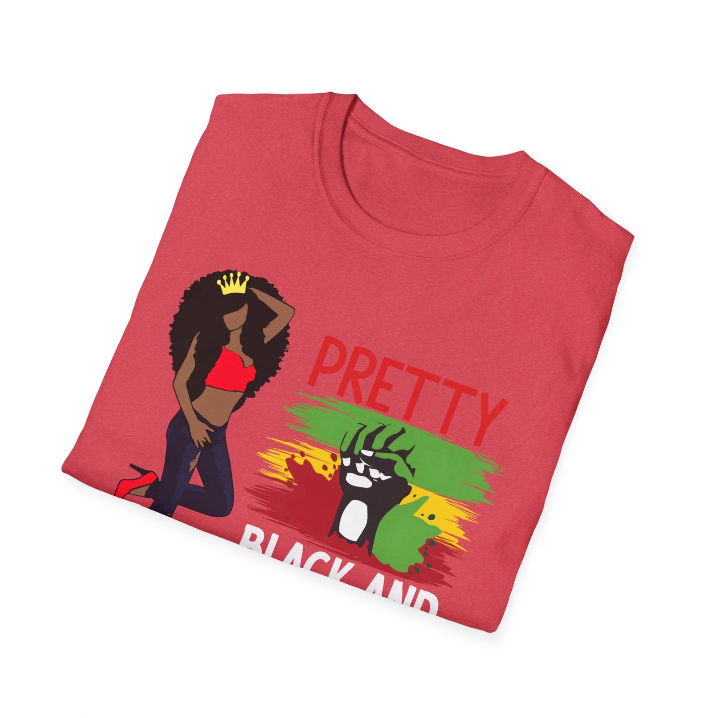 Pretty Black and Educated Black Girl Magic Unisex Softstyle T-Shirt