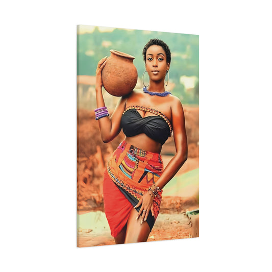 African Tribal Beauty Wall Art - Vibrant Afrocentric Decor, Wall Art for Home, Ethnic Artwork, Modern African Decor, Gift for Culture Lovers