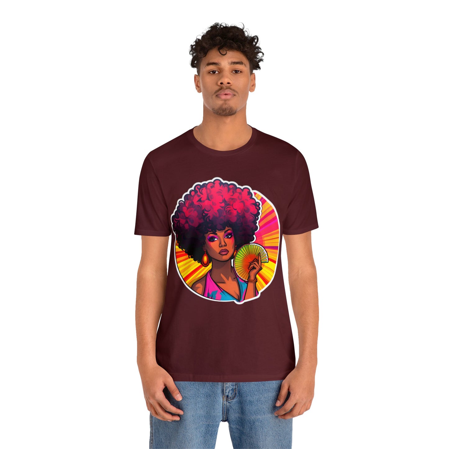 Retro Afro Short Sleeve T-Shirt