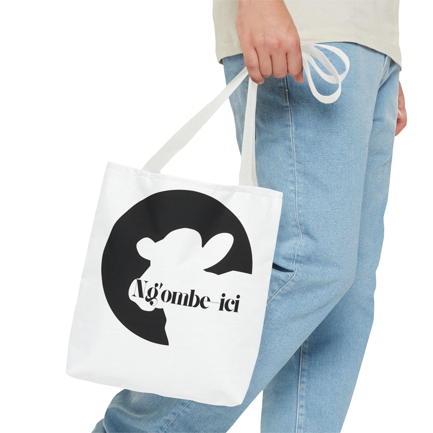 Ngombe-ici Chic Cow Print Tote Bag, Stylish Eco-Friendly Bag, Great for Shopping, Travel, Gifts, and Everyday Use
