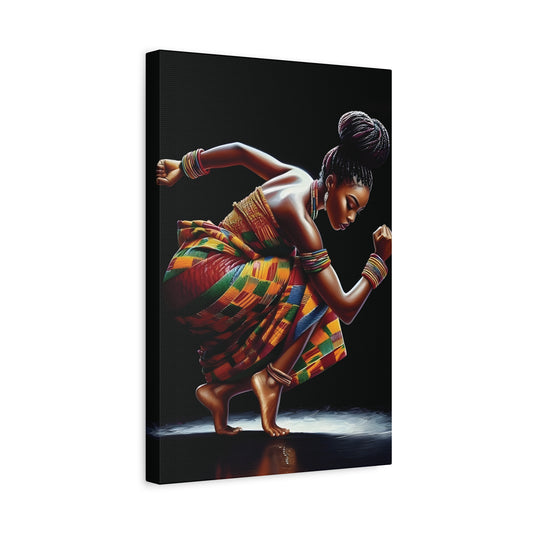 Bold African Dance Canvas Print, Art for Home Decor, Wall Art, Cultural Gift, Living Room Decor, Inspirational Artwork