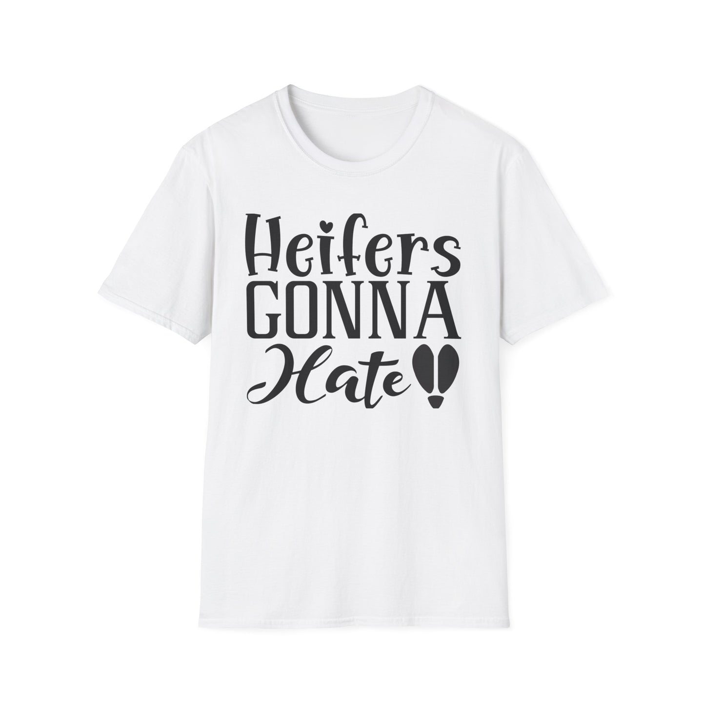 Heifers Gonna Hate  Afro Unisex Softstyle T-Shirt