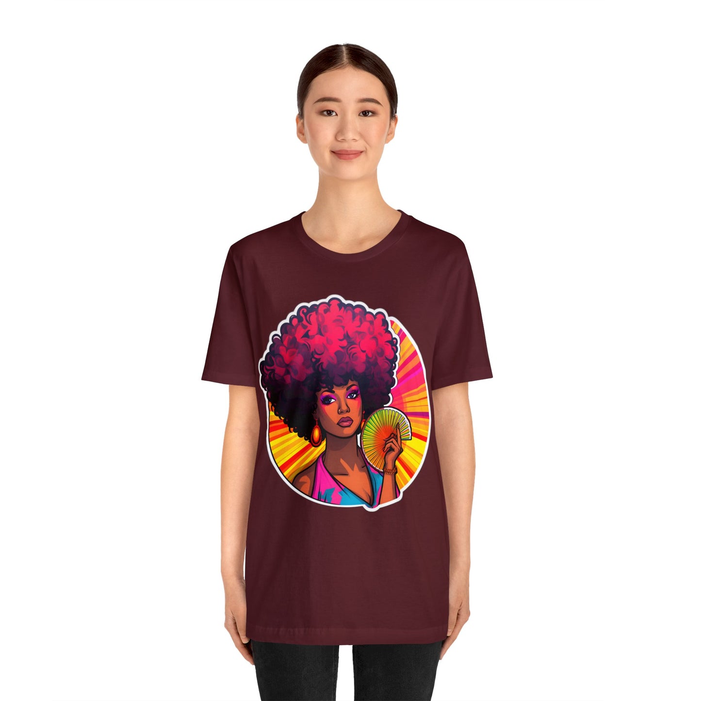 Retro Afro Short Sleeve T-Shirt