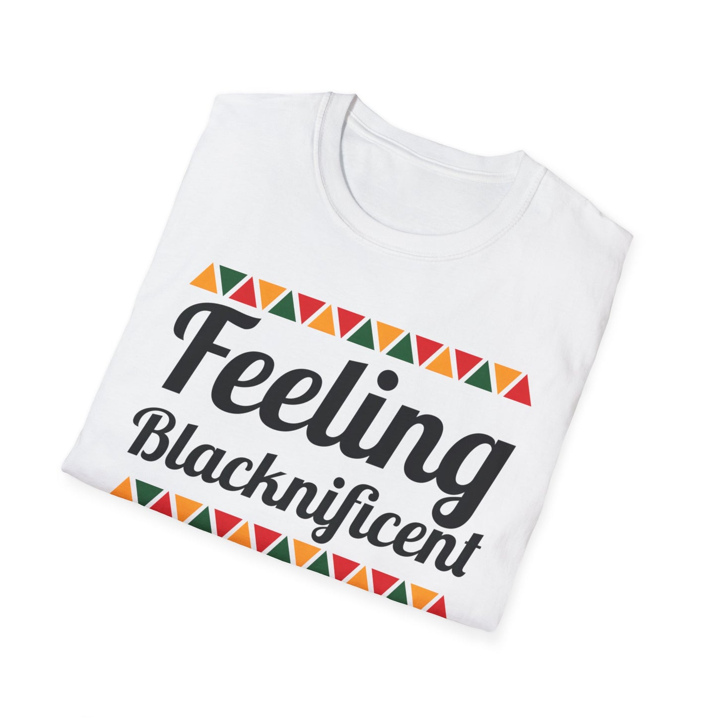 Feeling Blacknificent Afro Unisex Softstyle T-Shirt