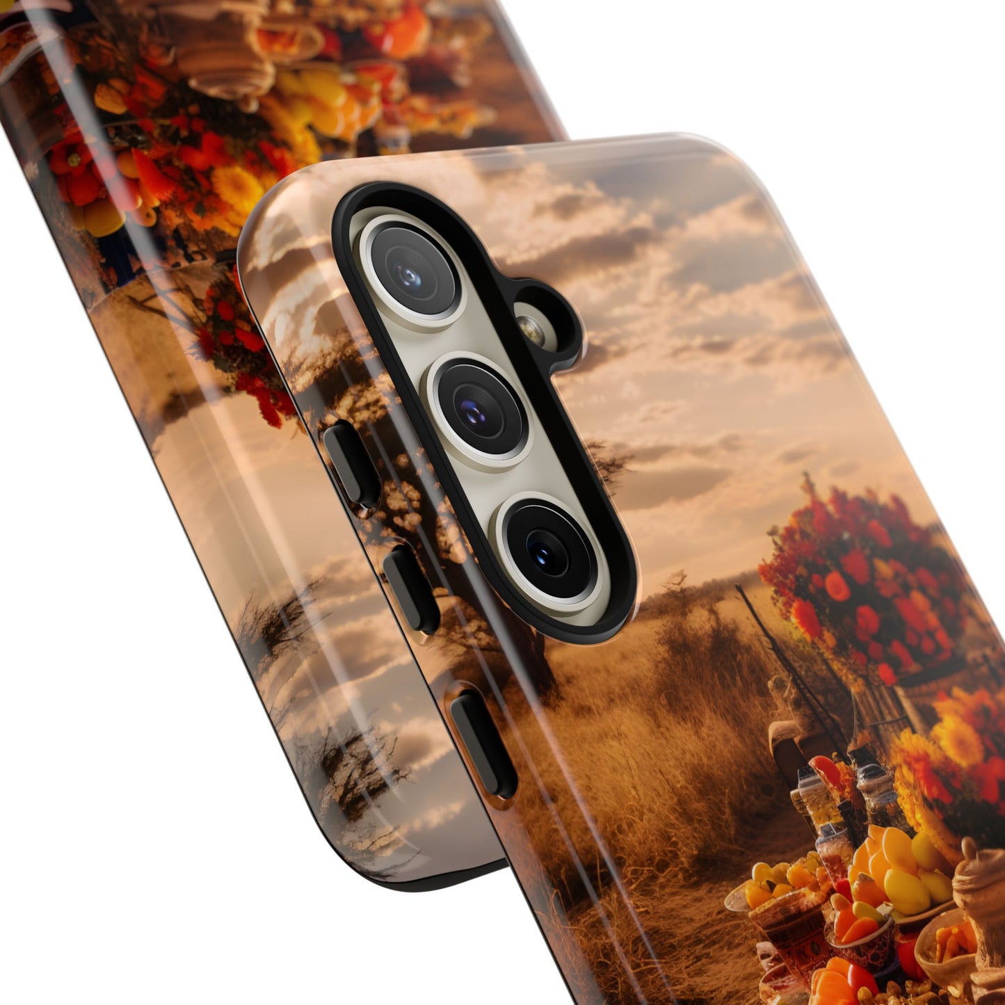 Jungle Picnic Phone Case – Vibrant Food & Fruit Feast Design, Nature-Inspired Protective Cover