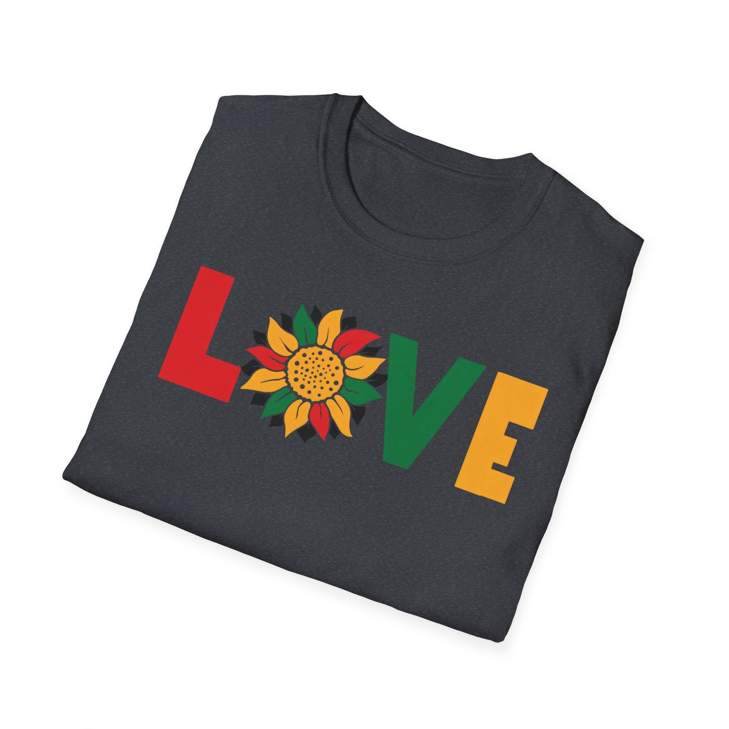 LOVE Black Unisex Softstyle T-Shirt