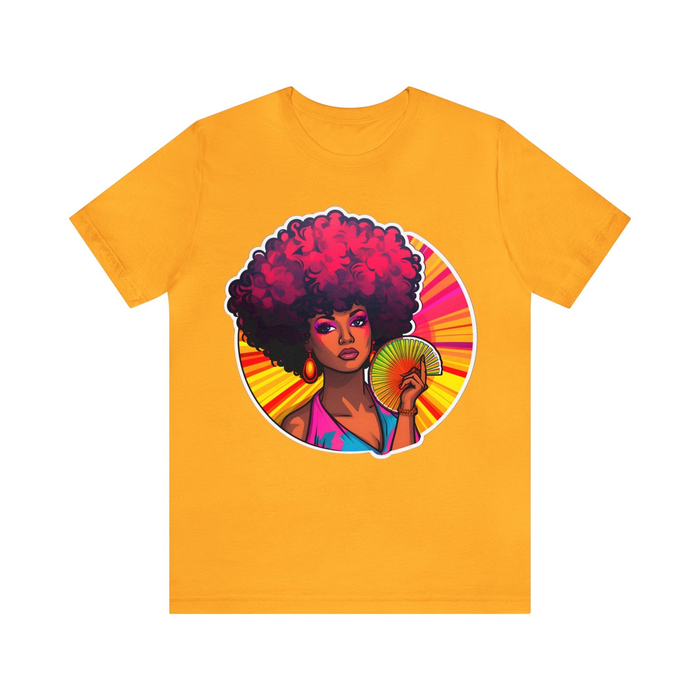 Retro Afro Short Sleeve T-Shirt