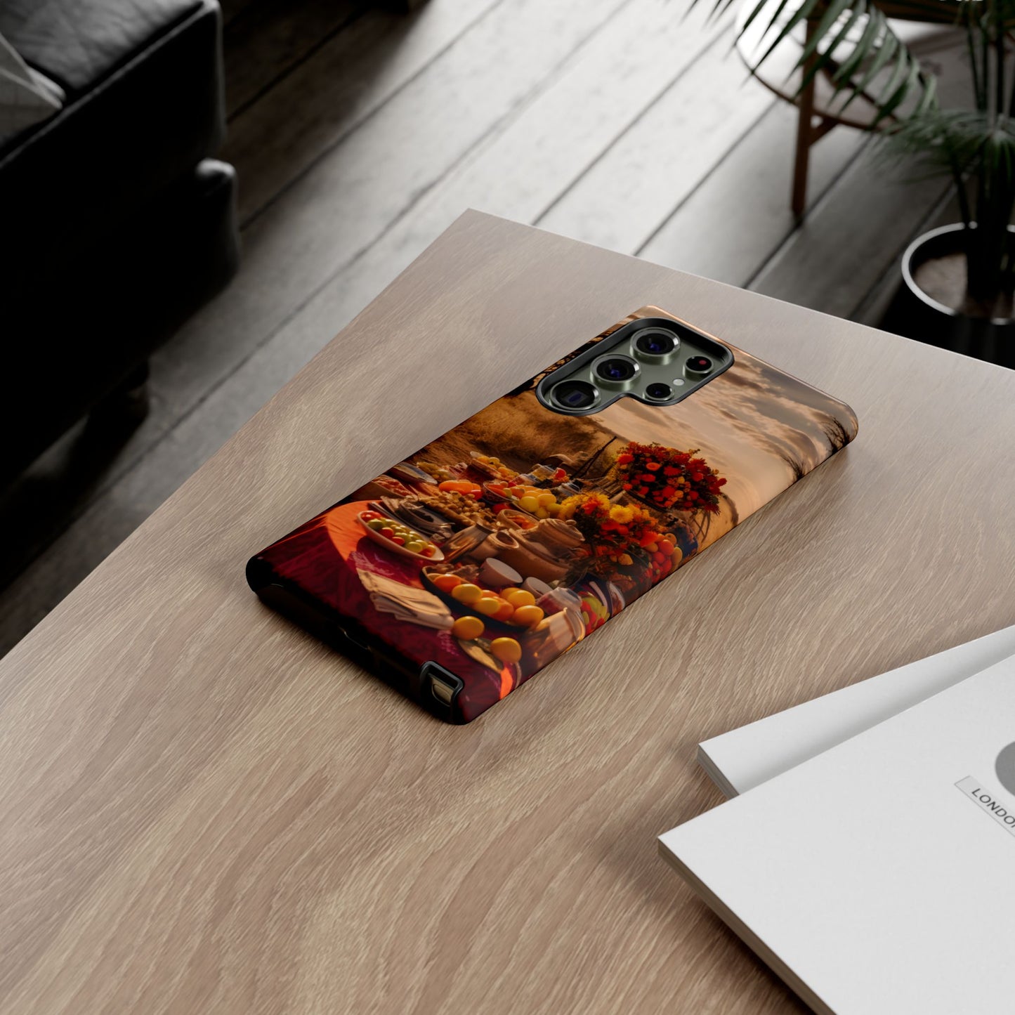 Jungle Picnic Phone Case – Vibrant Food & Fruit Feast Design, Nature-Inspired Protective Cover