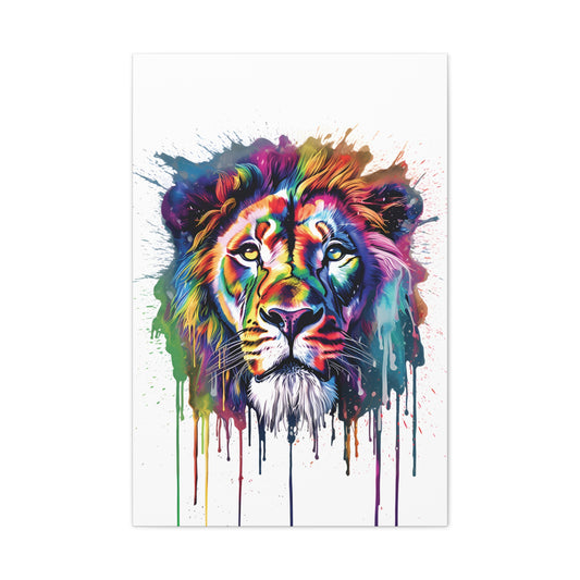 Colorful Lion Canvas Art Print, Vibrant Wall Decor for Animal Lovers, Unique Home Decoration, Gift for Birthdays, Vibrant Art for [...]