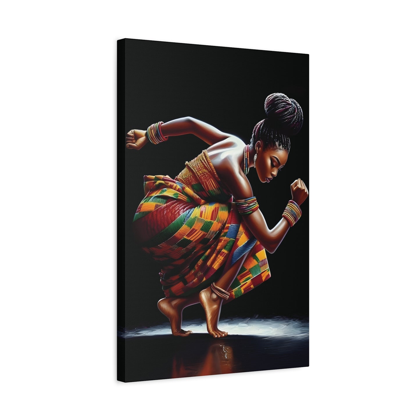 Bold African Dance Canvas Print, Art for Home Decor, Wall Art, Cultural Gift, Living Room Decor, Inspirational Artwork