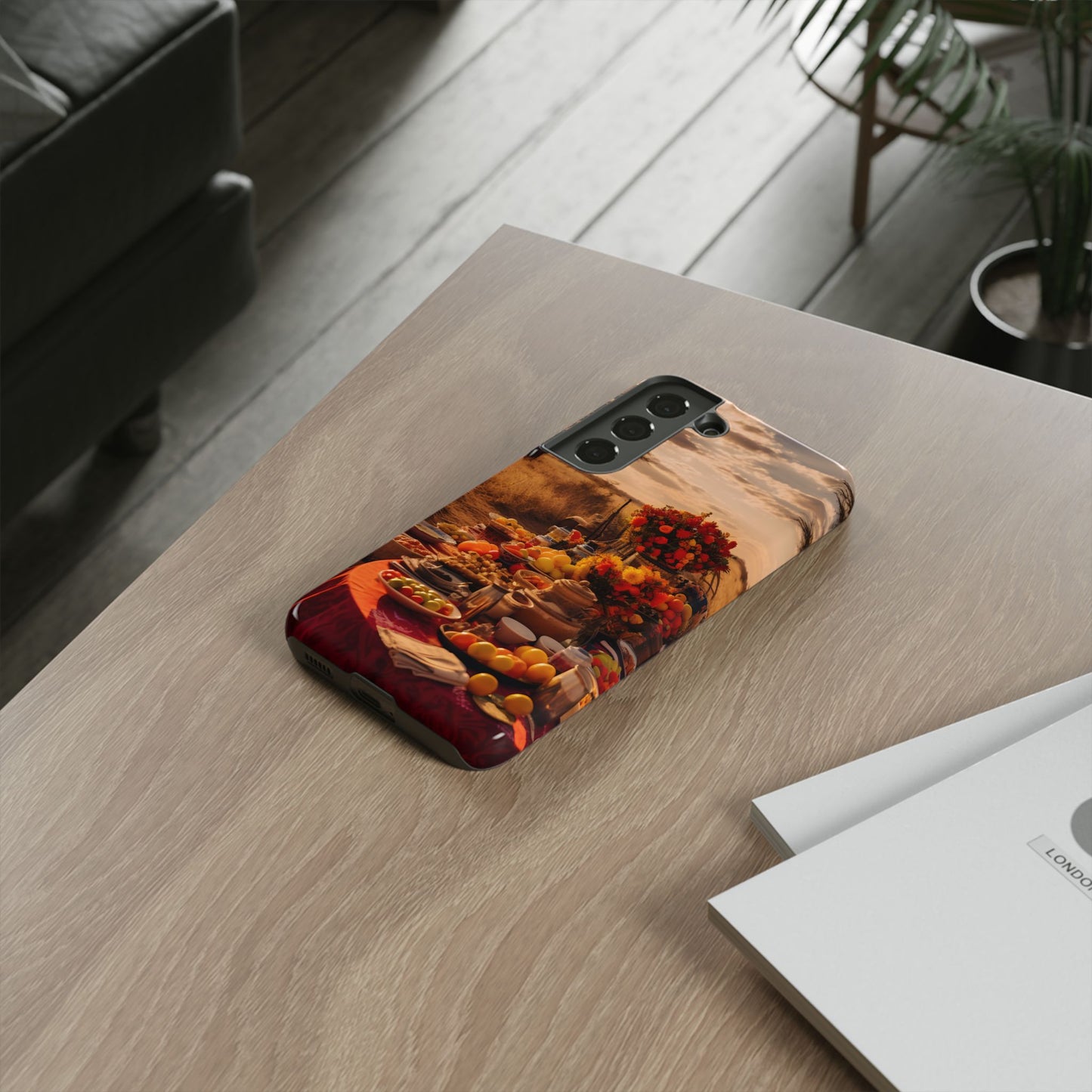 Jungle Picnic Phone Case – Vibrant Food & Fruit Feast Design, Nature-Inspired Protective Cover