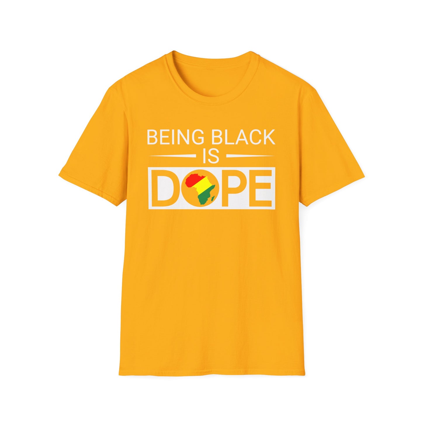 Being Black Is Dope Unisex Softstyle T-Shirt