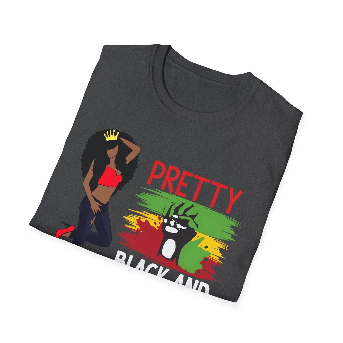 Pretty Black and Educated Black Girl Magic Unisex Softstyle T-Shirt