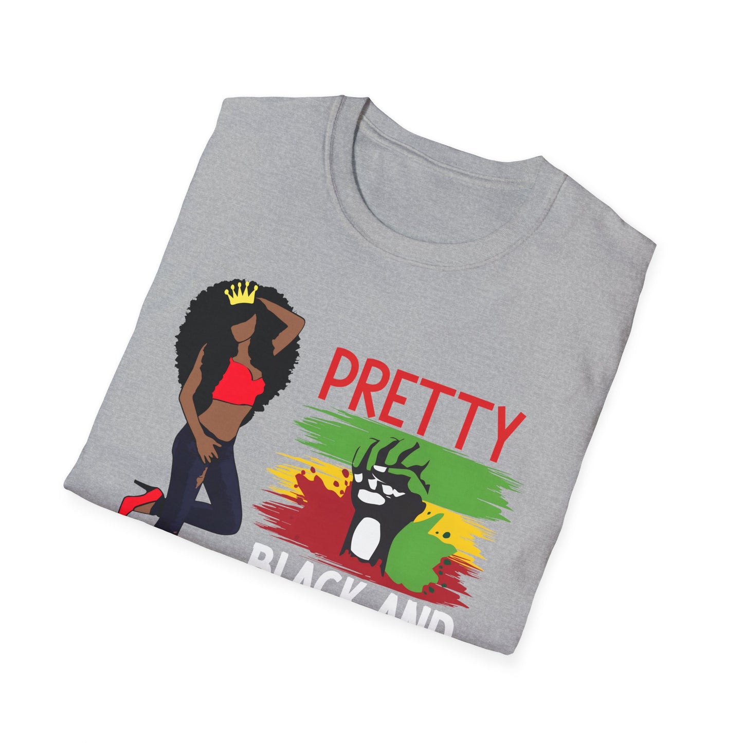 Pretty Black and Educated Black Girl Magic Unisex Softstyle T-Shirt