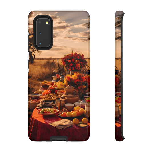 Jungle Picnic Phone Case – Vibrant Food & Fruit Feast Design, Nature-Inspired Protective Cover