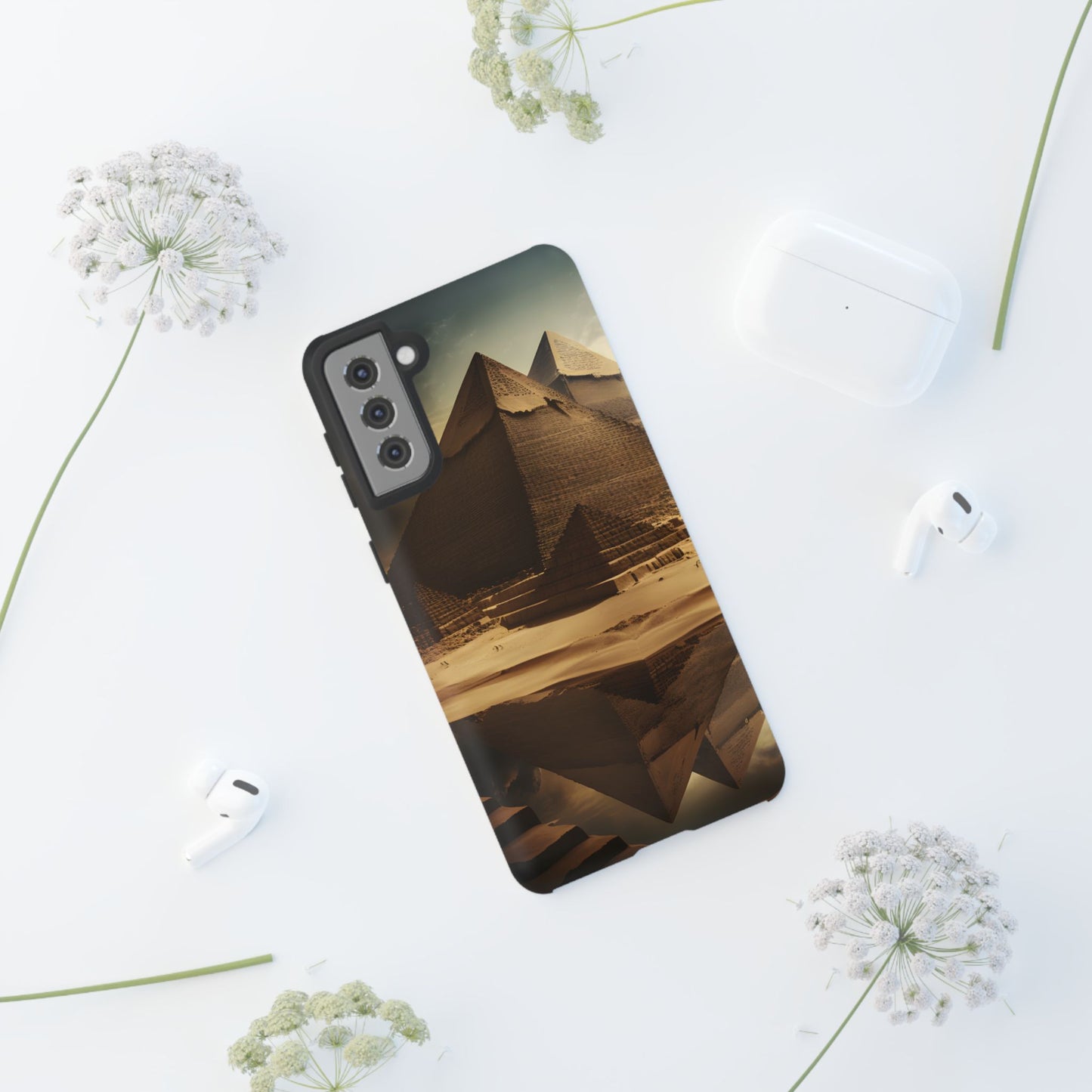 Pyramid Phone Case – Ancient Egypt Inspired Design, Desert Landscape Art, Stylish Protective Cover