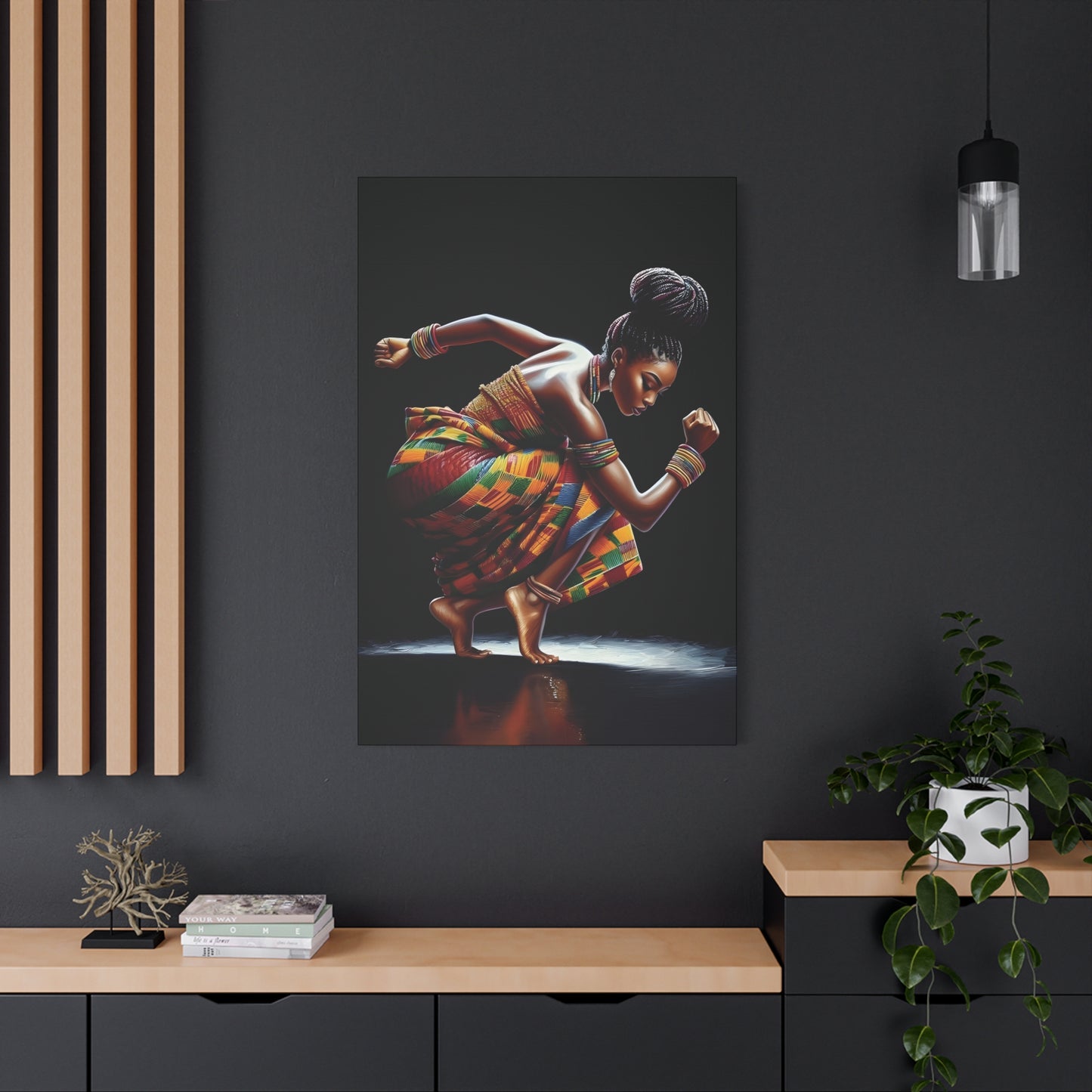 Bold African Dance Canvas Print, Art for Home Decor, Wall Art, Cultural Gift, Living Room Decor, Inspirational Artwork