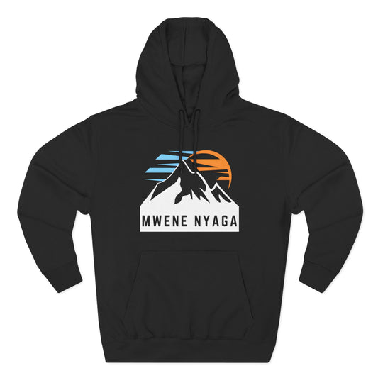 Mountain Sunset Three-Panel Fleece Hoodie - MWENE NYAGA