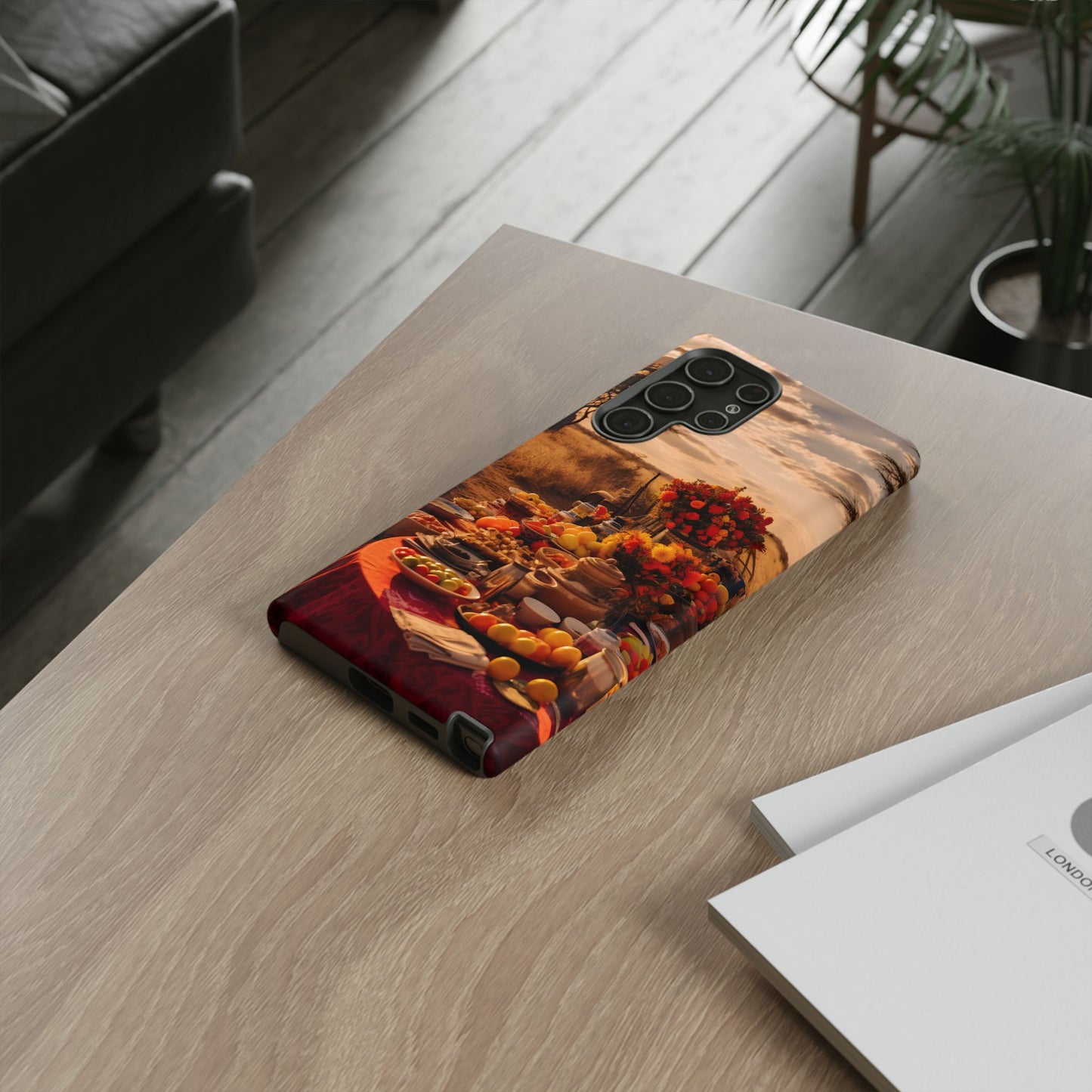 Jungle Picnic Phone Case – Vibrant Food & Fruit Feast Design, Nature-Inspired Protective Cover