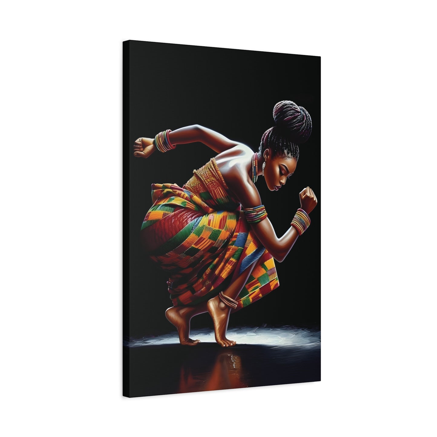Bold African Dance Canvas Print, Art for Home Decor, Wall Art, Cultural Gift, Living Room Decor, Inspirational Artwork