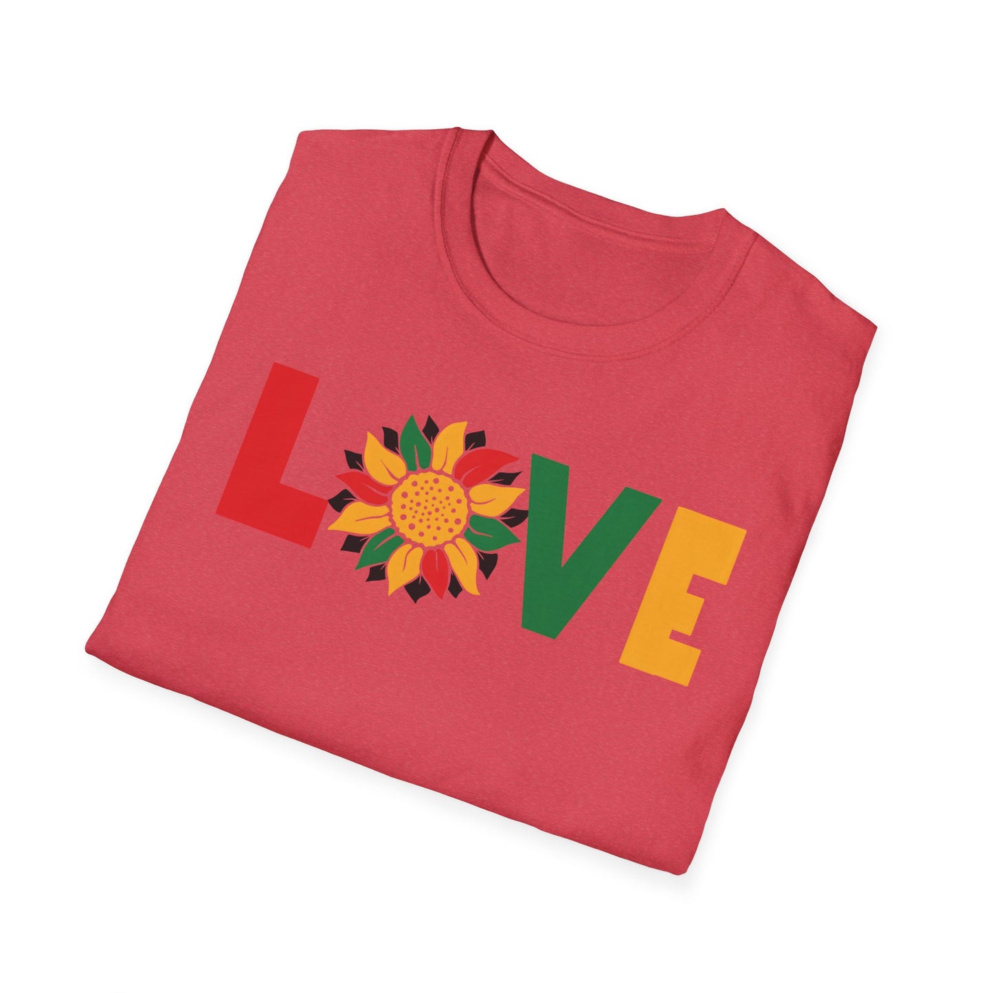 LOVE Black Unisex Softstyle T-Shirt