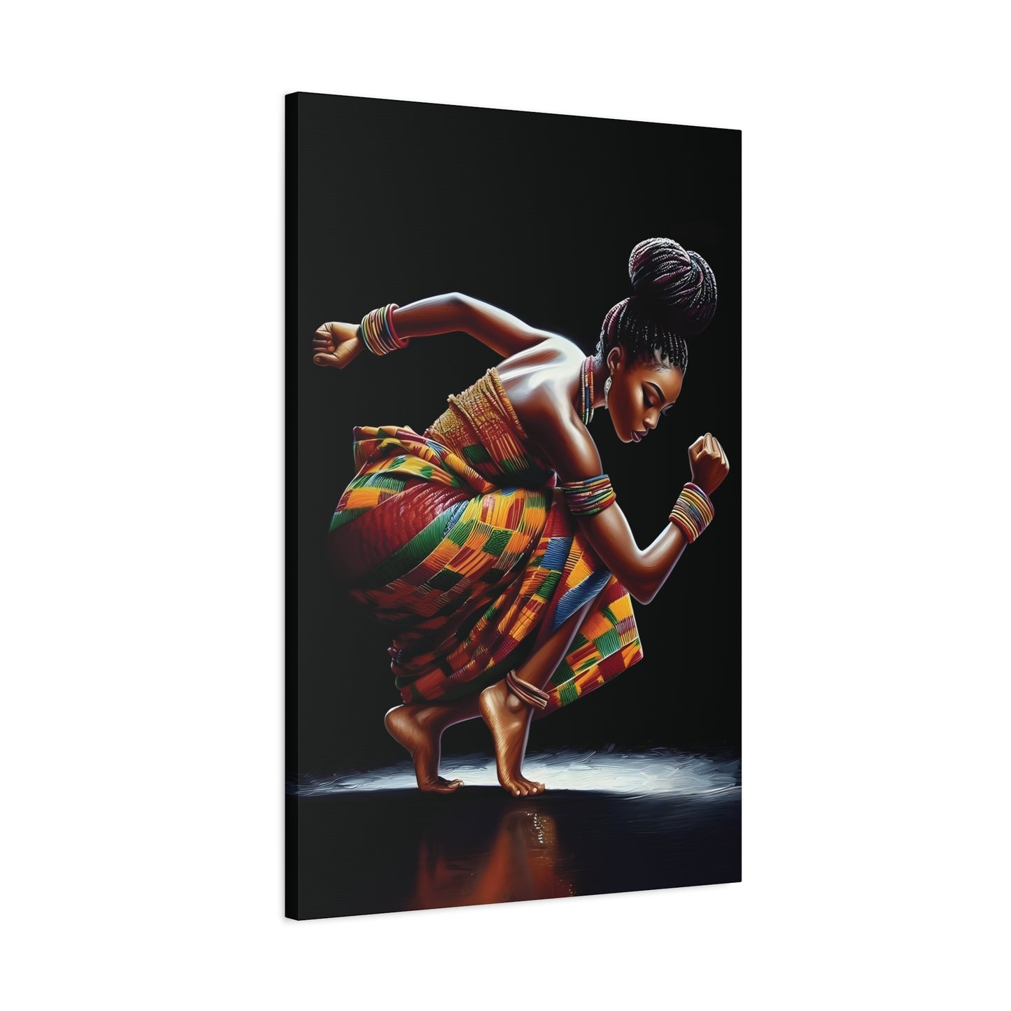 Bold African Dance Canvas Print, Art for Home Decor, Wall Art, Cultural Gift, Living Room Decor, Inspirational Artwork