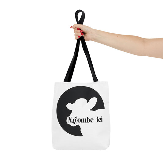 Ngombe-ici Chic Cow Print Tote Bag, Stylish Eco-Friendly Bag, Great for Shopping, Travel, Gifts, and Everyday Use