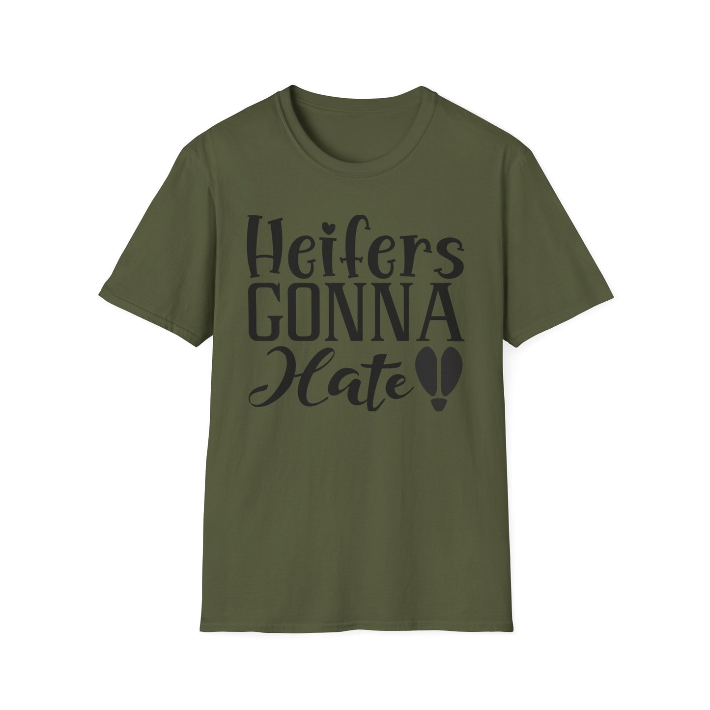 Heifers Gonna Hate  Afro Unisex Softstyle T-Shirt