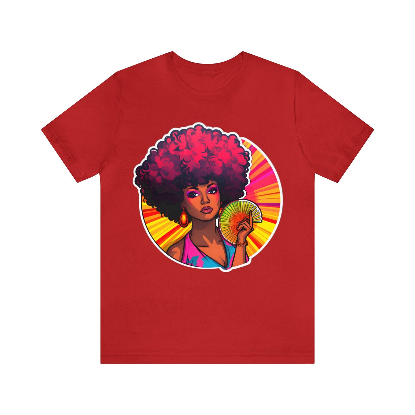 Retro Afro Short Sleeve T-Shirt