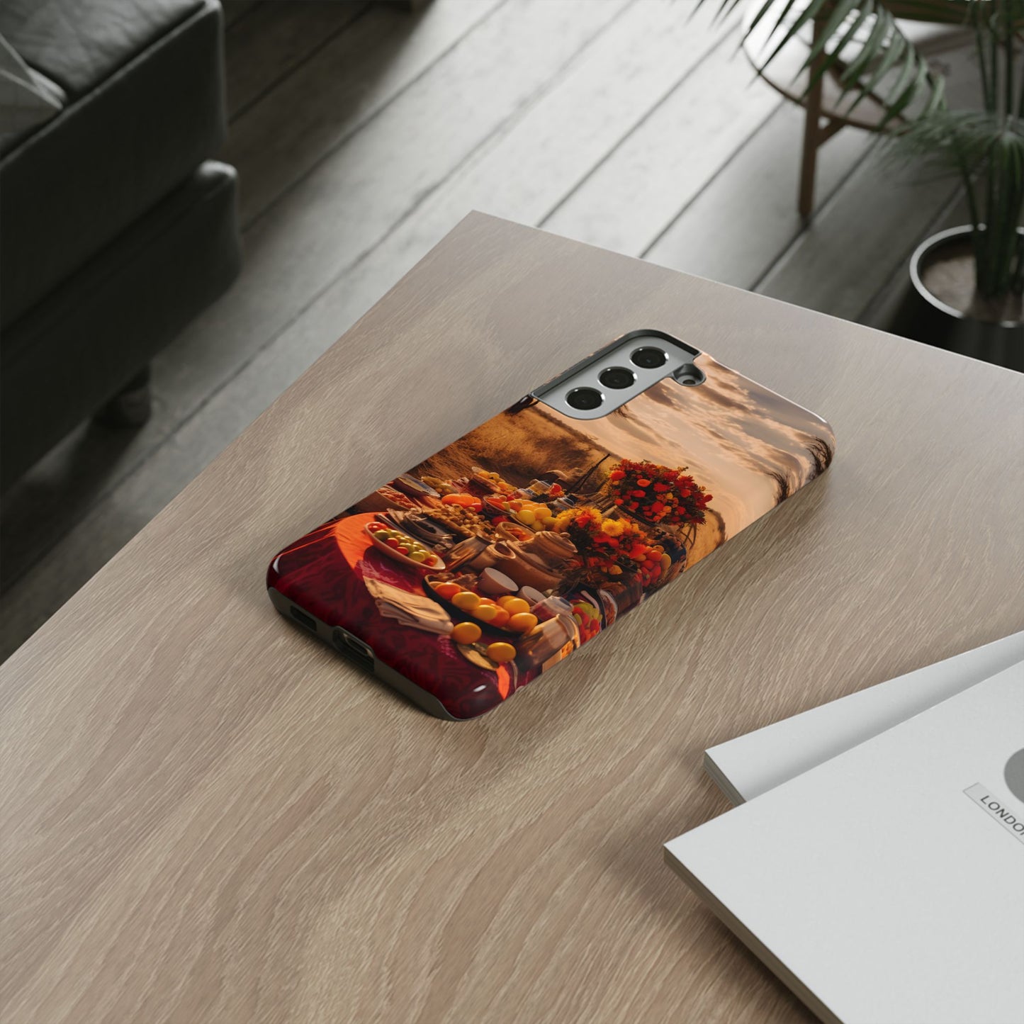 Jungle Picnic Phone Case – Vibrant Food & Fruit Feast Design, Nature-Inspired Protective Cover