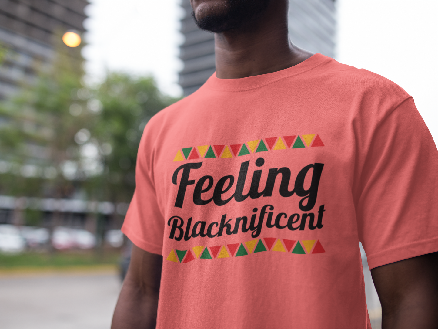 Feeling Blacknificent Afro Unisex Softstyle T-Shirt