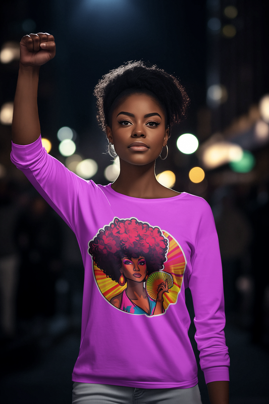 Long Sleeve Afro T-Shirt