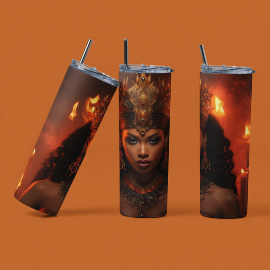 Afro Queen Skinny 20oz  Tumbler