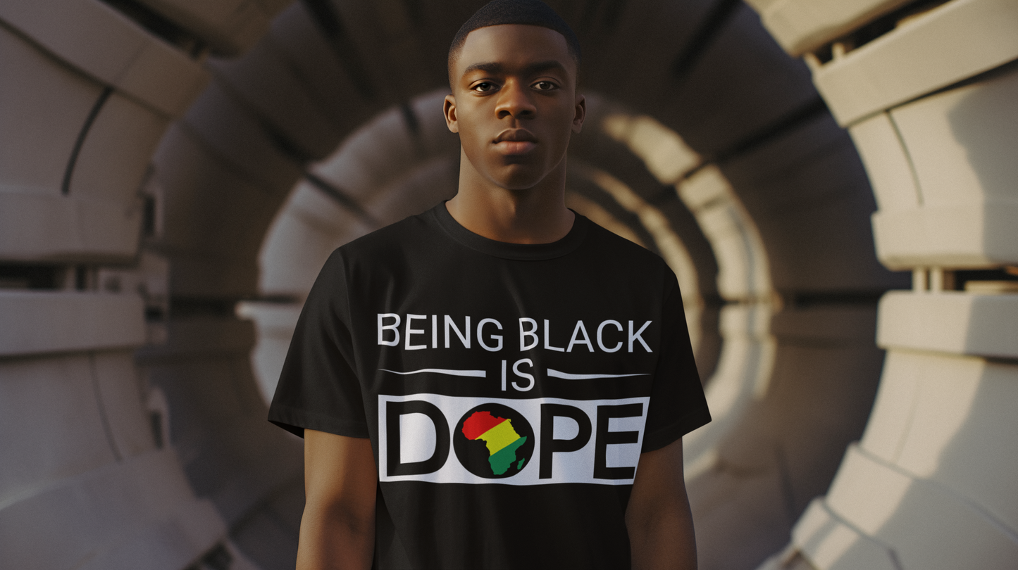 Being Black Is Dope Unisex Softstyle T-Shirt